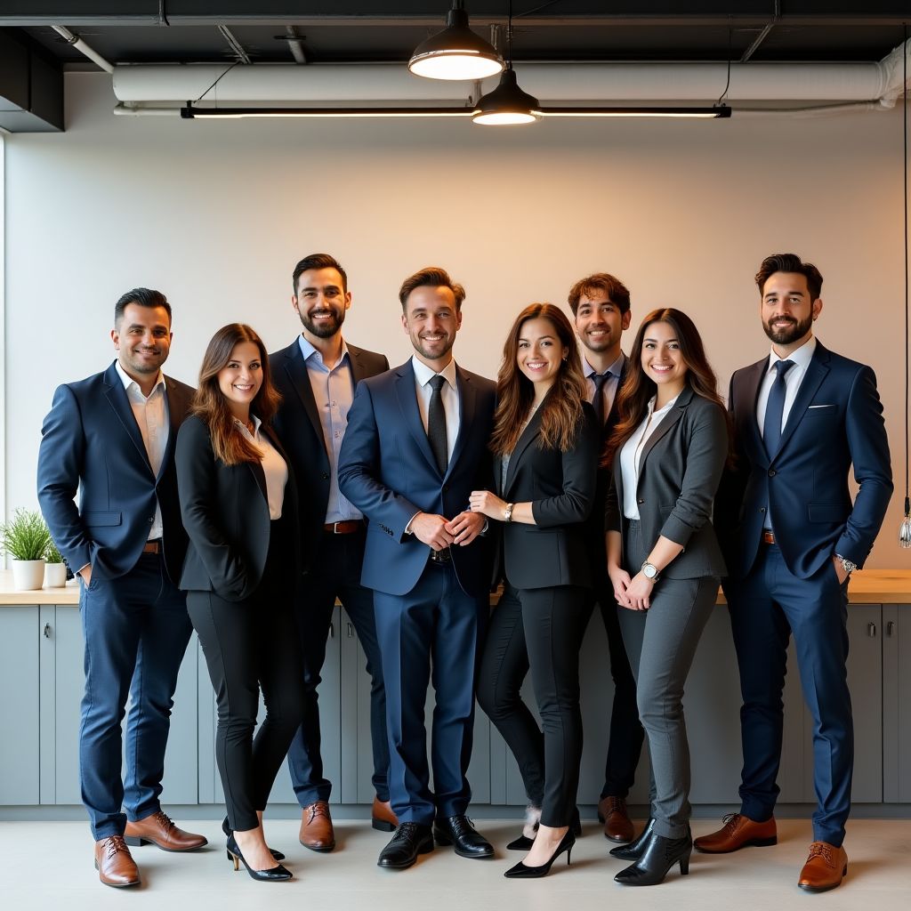 Equipo de profesionales en la sede de Educación Empresarial Argentina